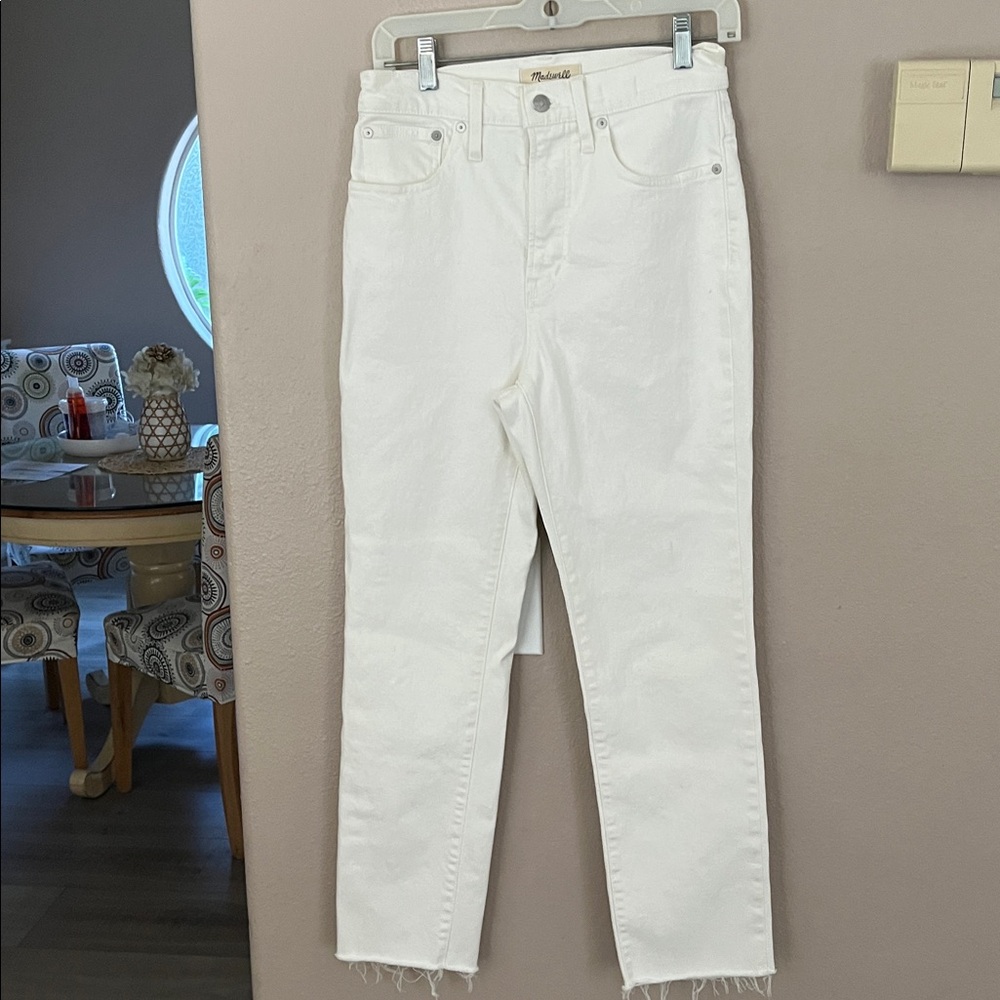 Women’s Madewell Jeans The Perfect Vintage Straight white
